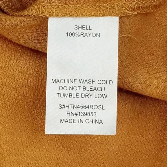 Bleuh Ciel Small Women's Burnt Orange Floral Crochet Lace Rayon Tank Top - Picture 8 of 8